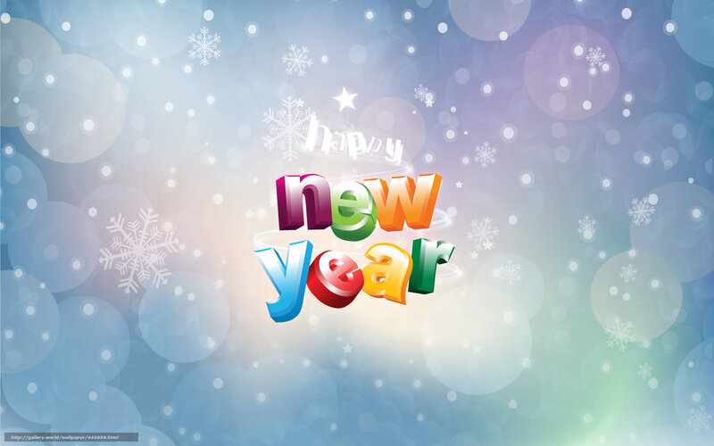 Text with Snowflakes — Blue, Festive