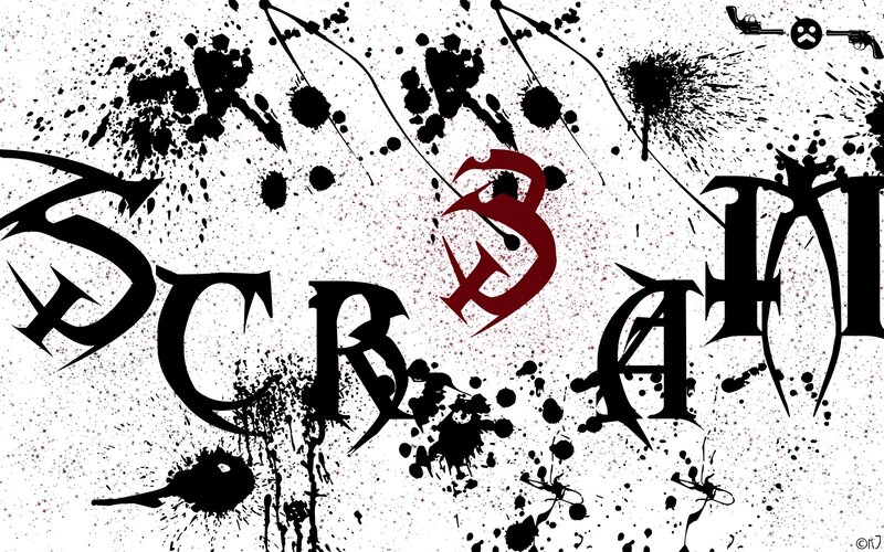 Text with Splatters