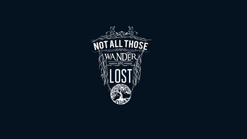 Text with Tree Illustration