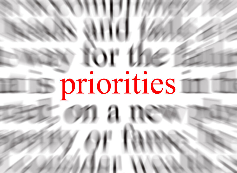Text with Word Priorities