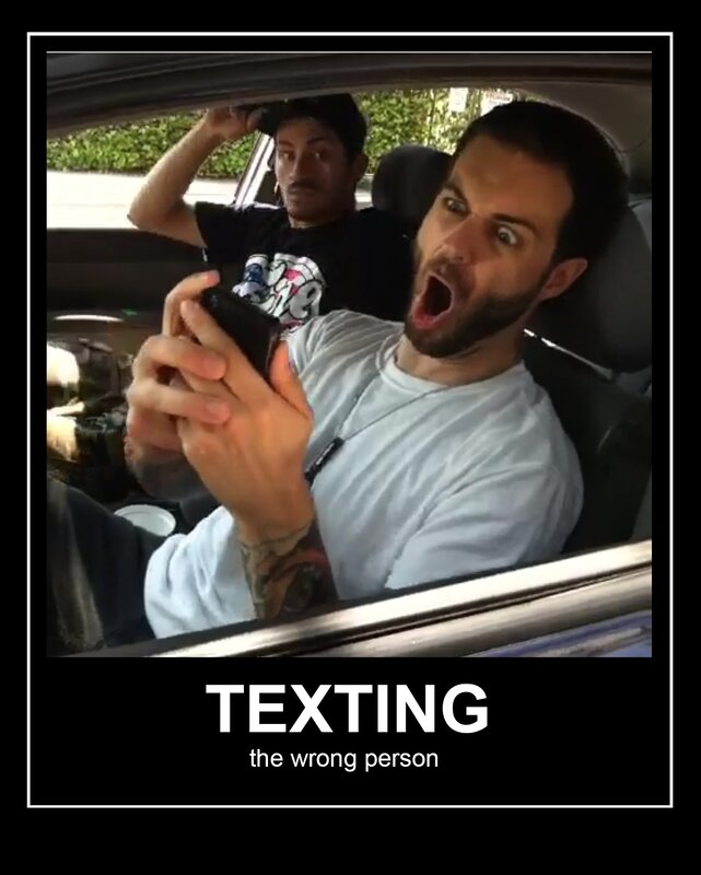 Texting the wrong person