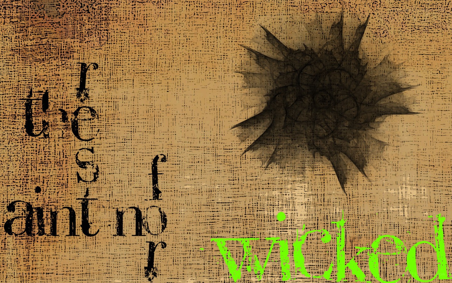 textured background with green text