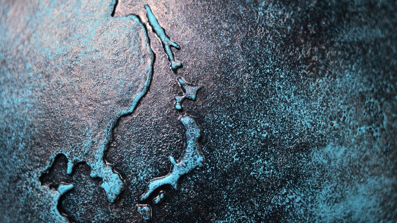 textured blue and black surface