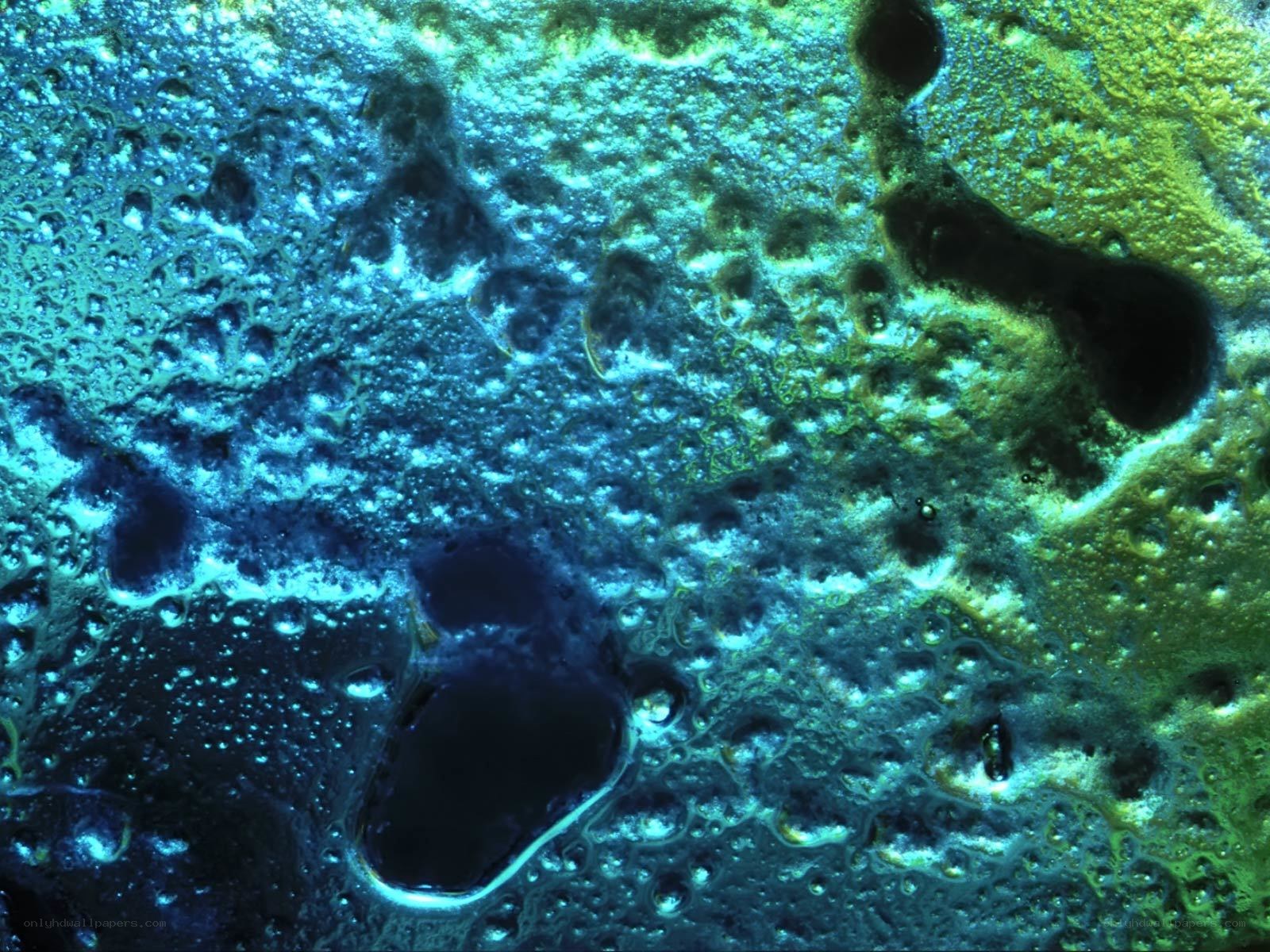textured blue and green surface
