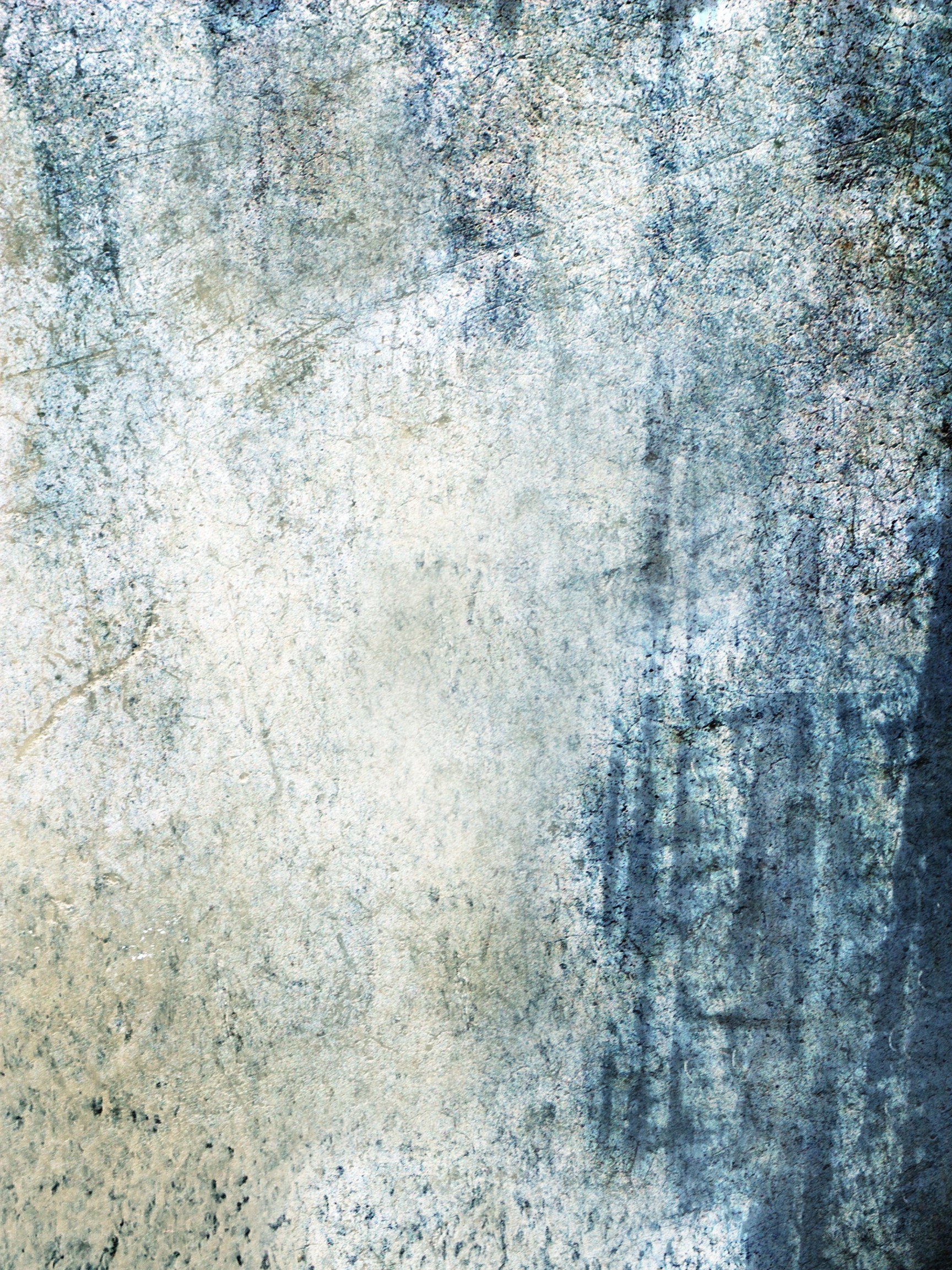 textured blue and white wall