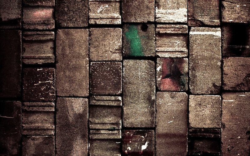 Textured Brick Wall — Brown, Dramatic