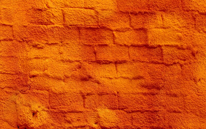 Textured Brick Wall — Orange
