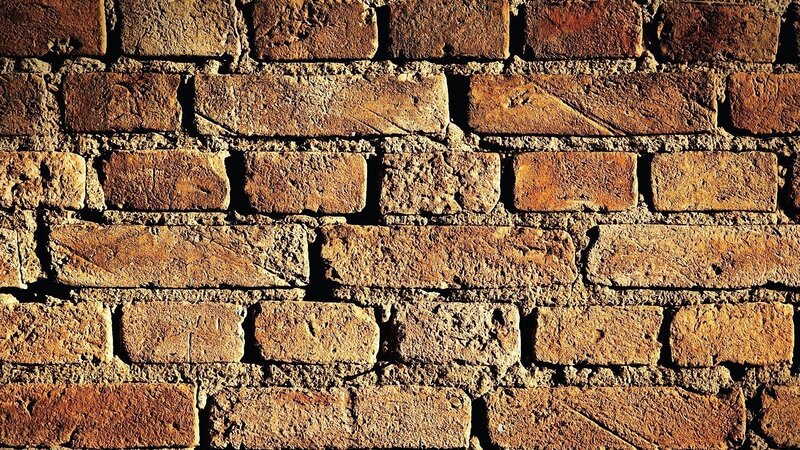 textured brick wall surface