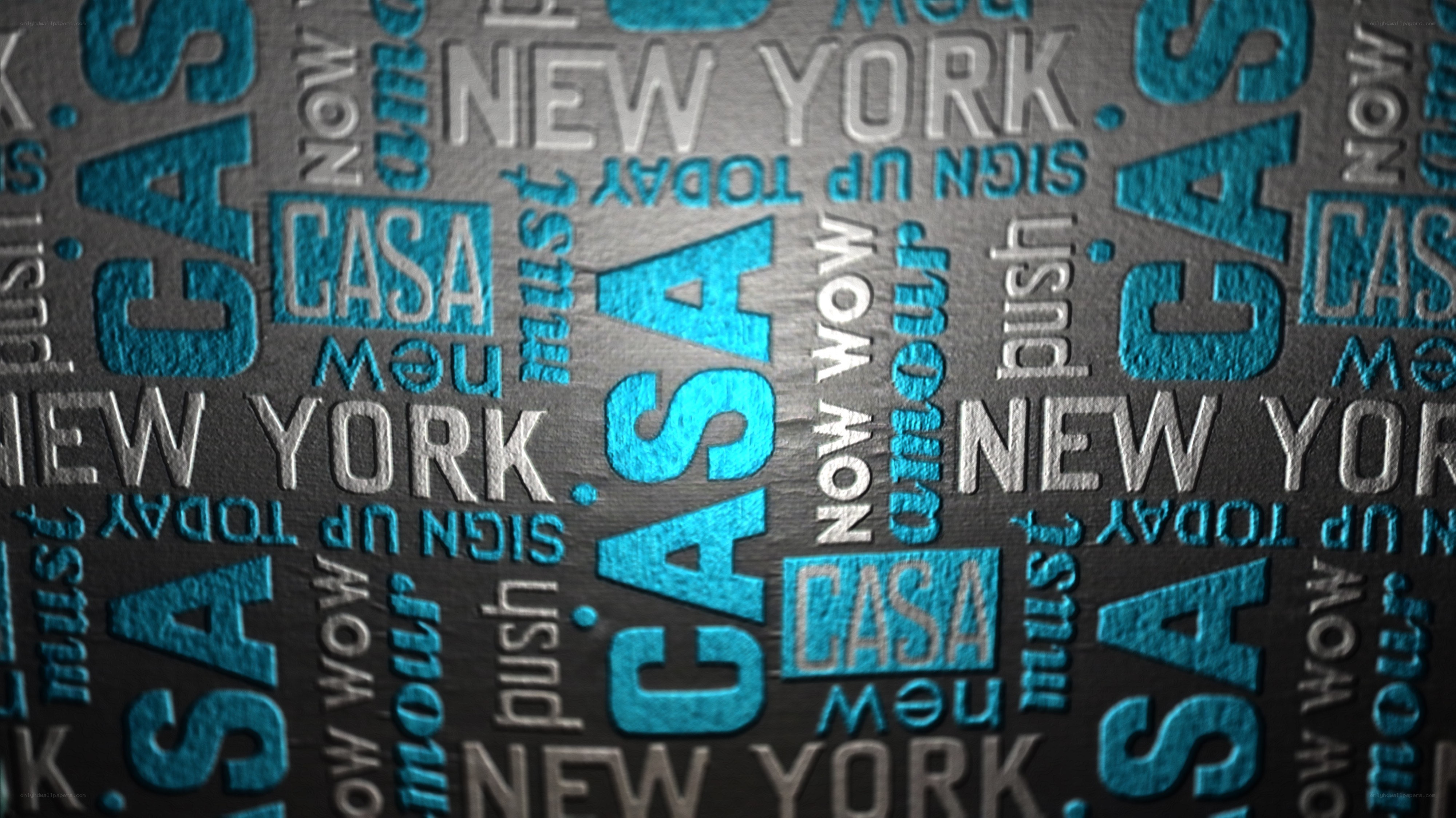 textured graphic with repeated words