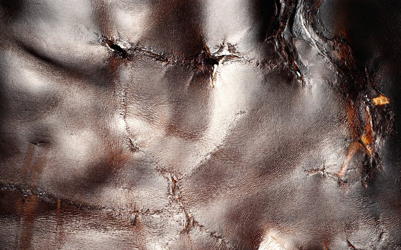 textured leather surface