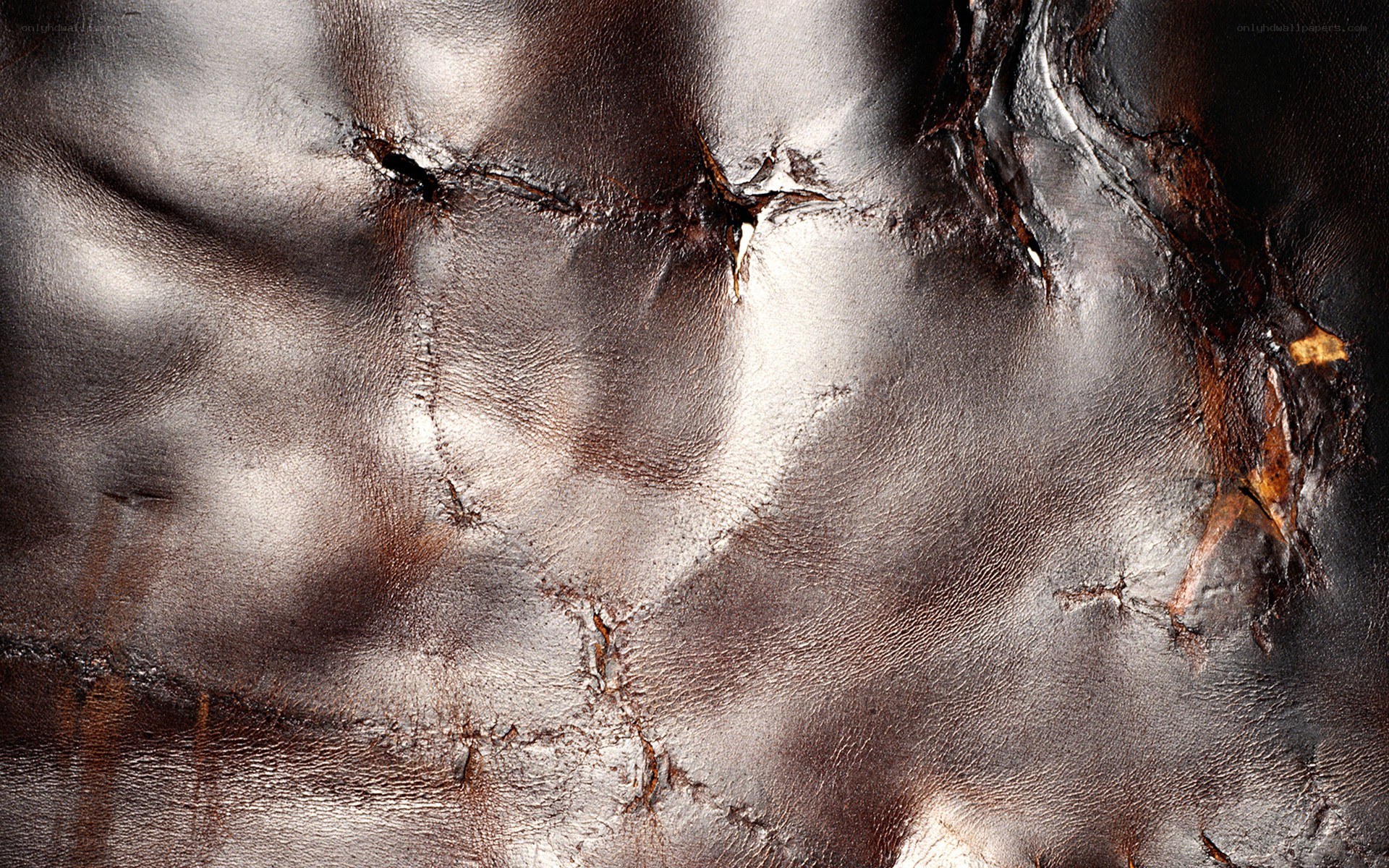 textured leather surface