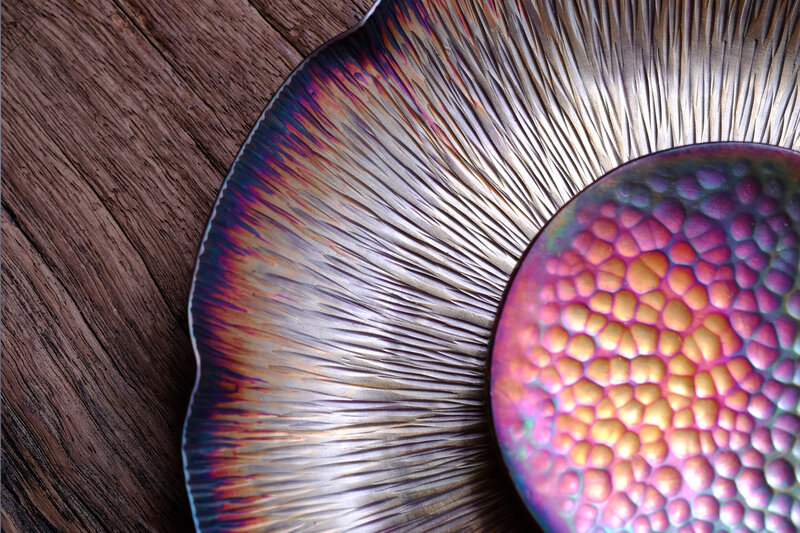 Textured Metal Bowls
