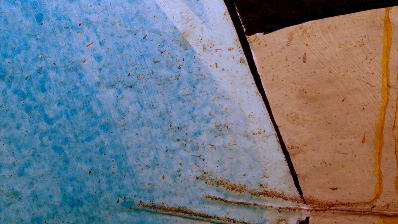 Textured Painted Surface — Blue, Abstract