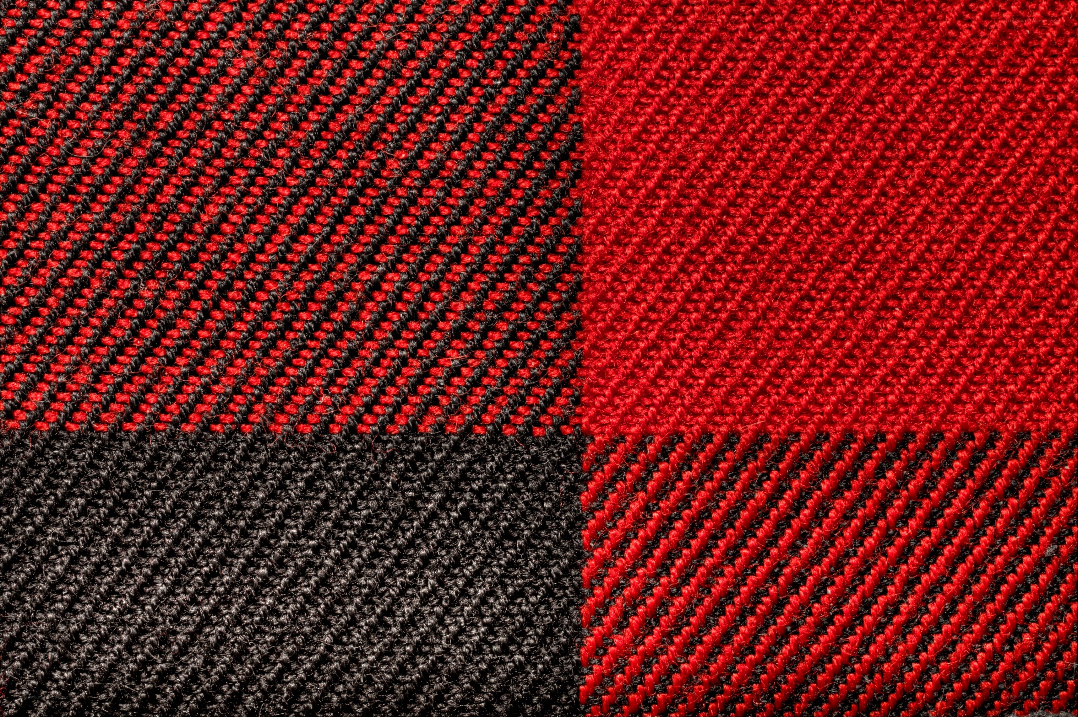 textured red and black fabric