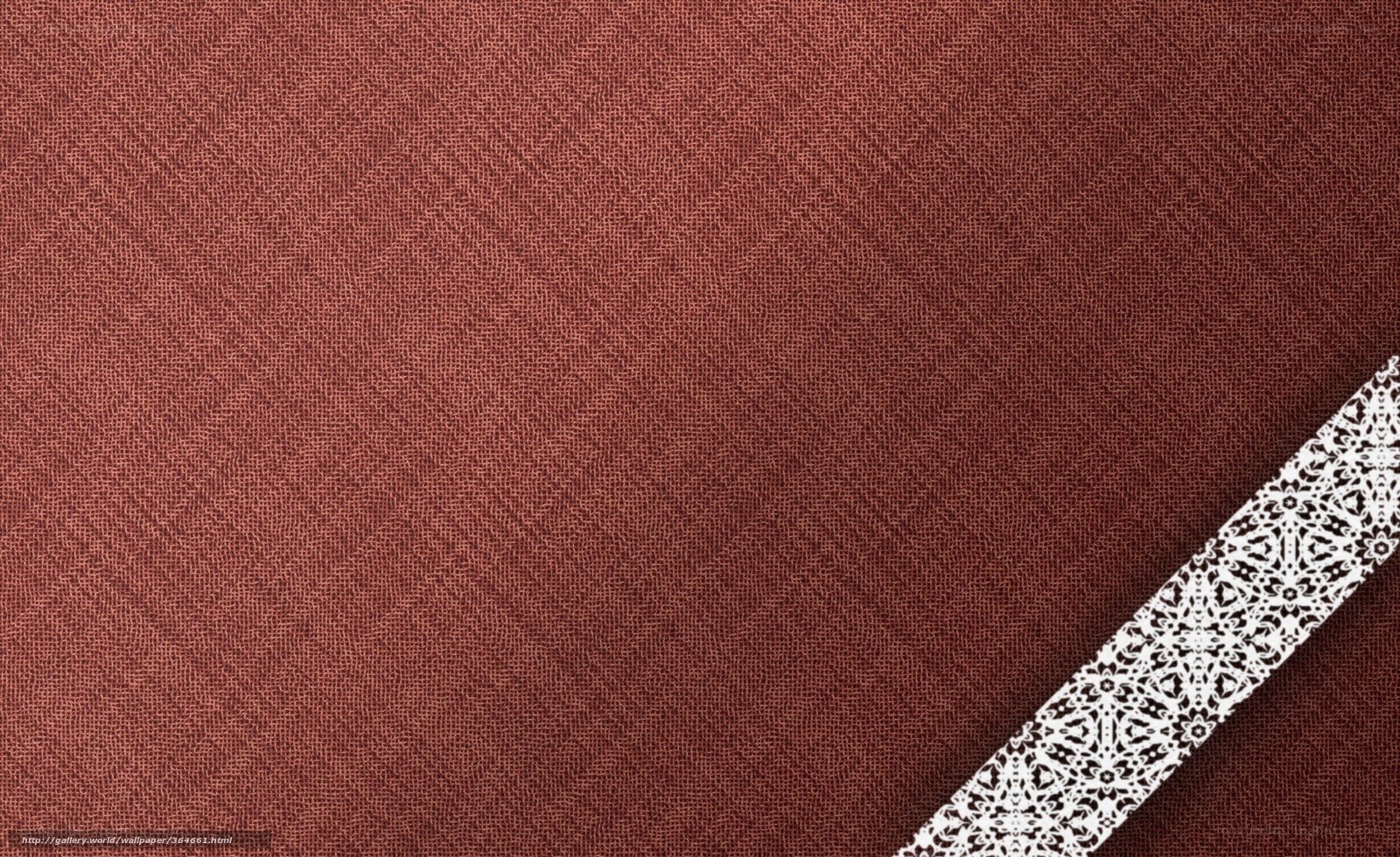 textured red fabric with lace