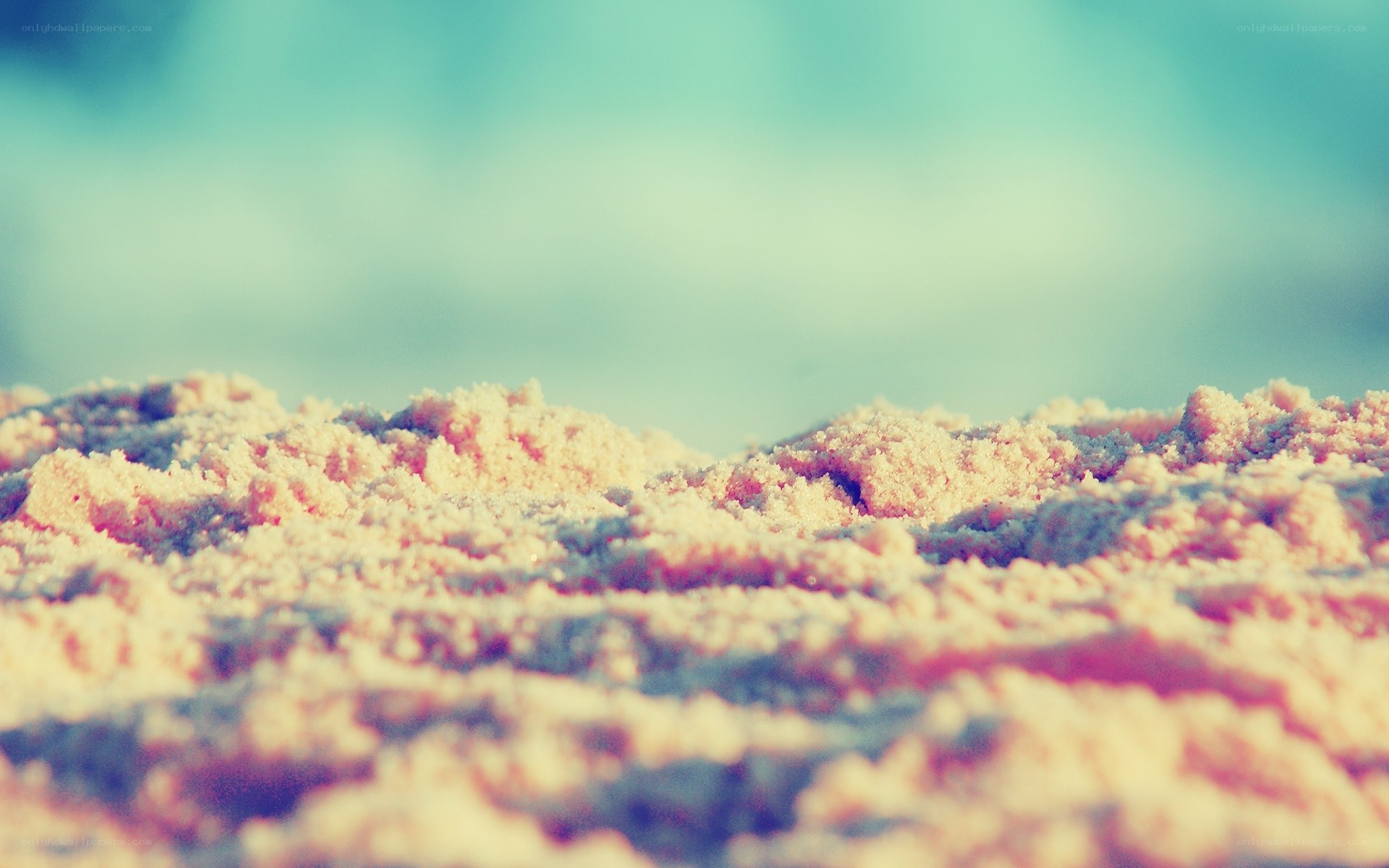 textured sand surface