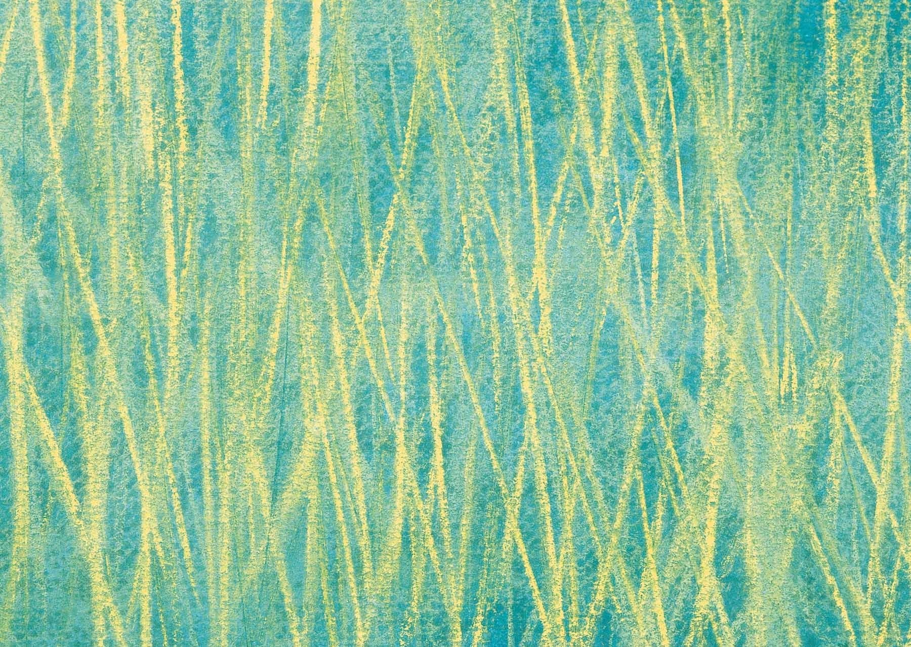 textured teal and yellow abstract