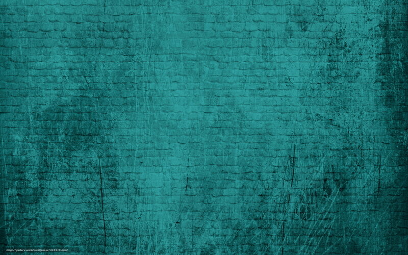 Textured Teal Brick Wall