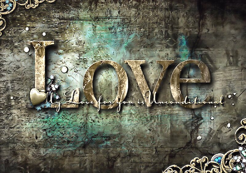 Textured Word Love