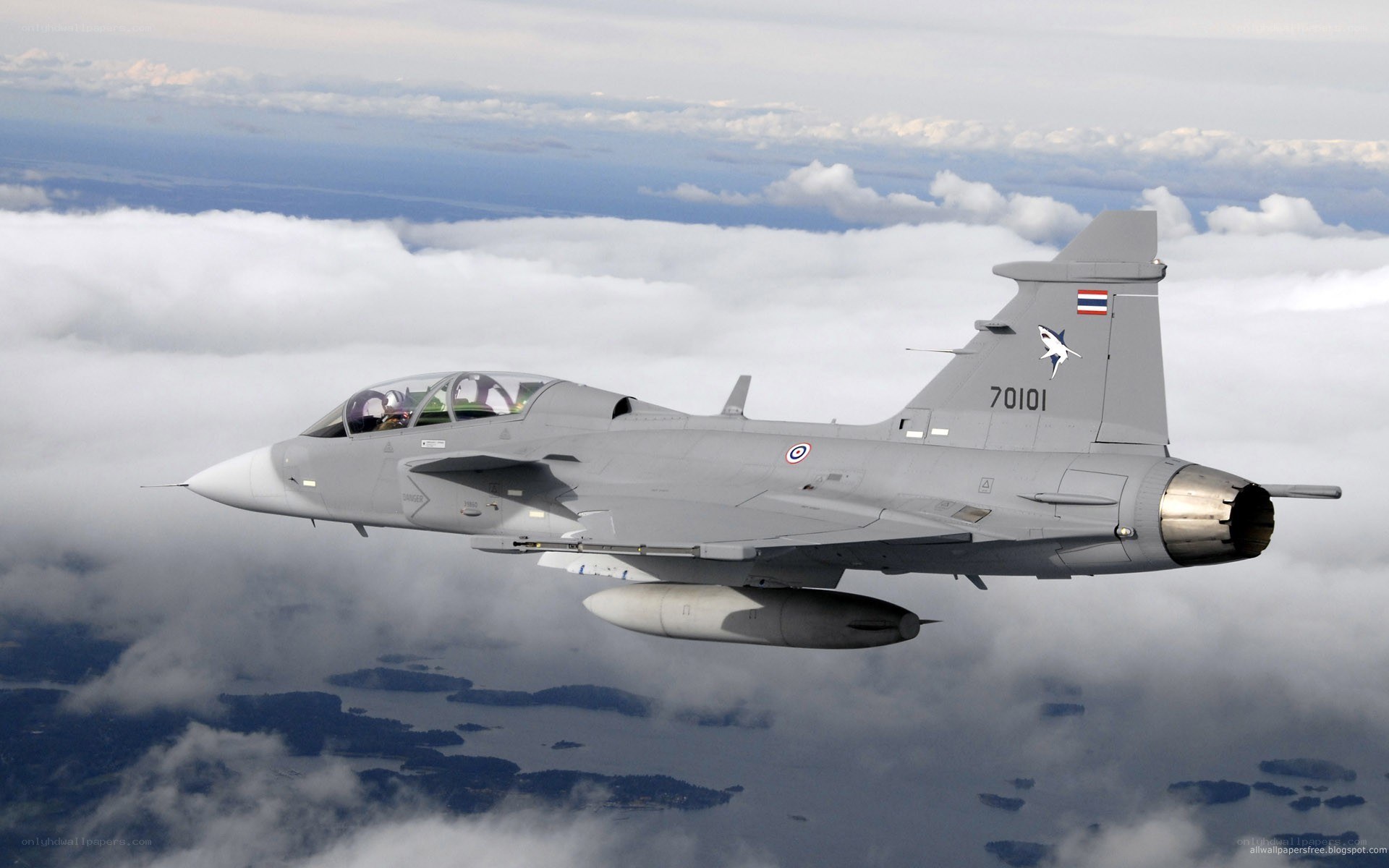 Thai Air Force fighter jet in flight
