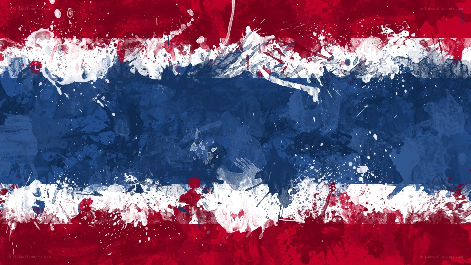 Thai flag abstract art