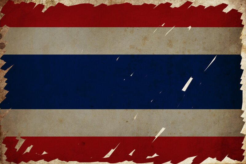 Thai flag with vintage texture