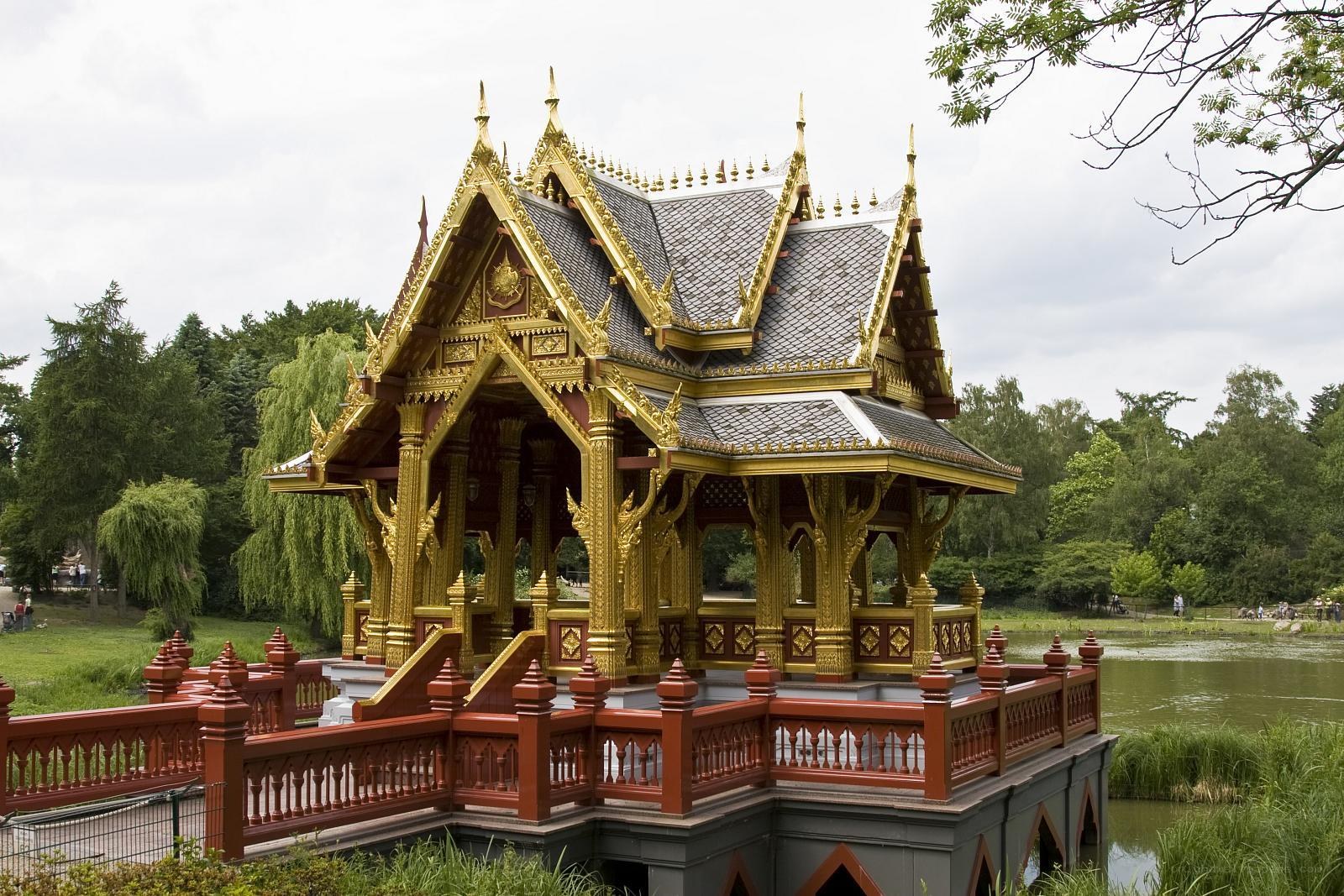 Thai pavilion in a park