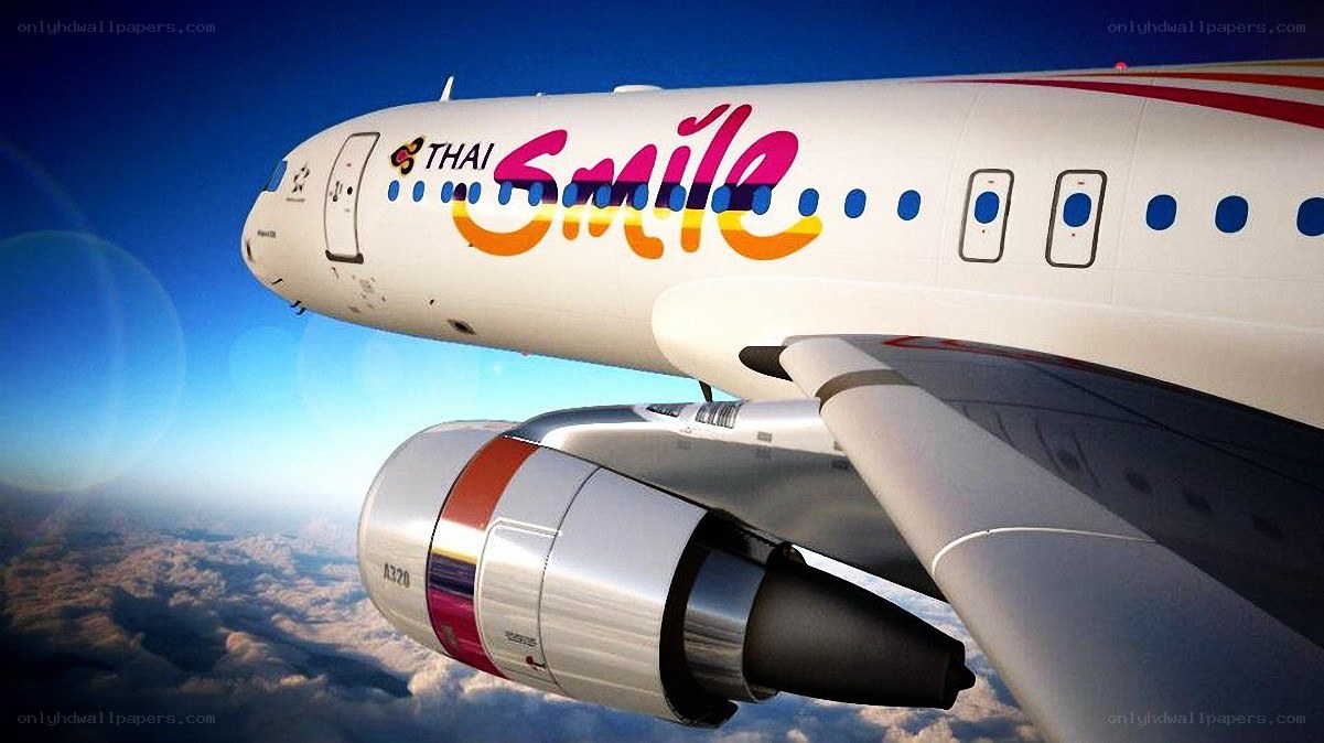 Thai Smile airplane in flight