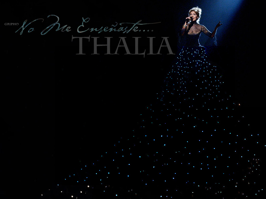 Thalia performing on stage