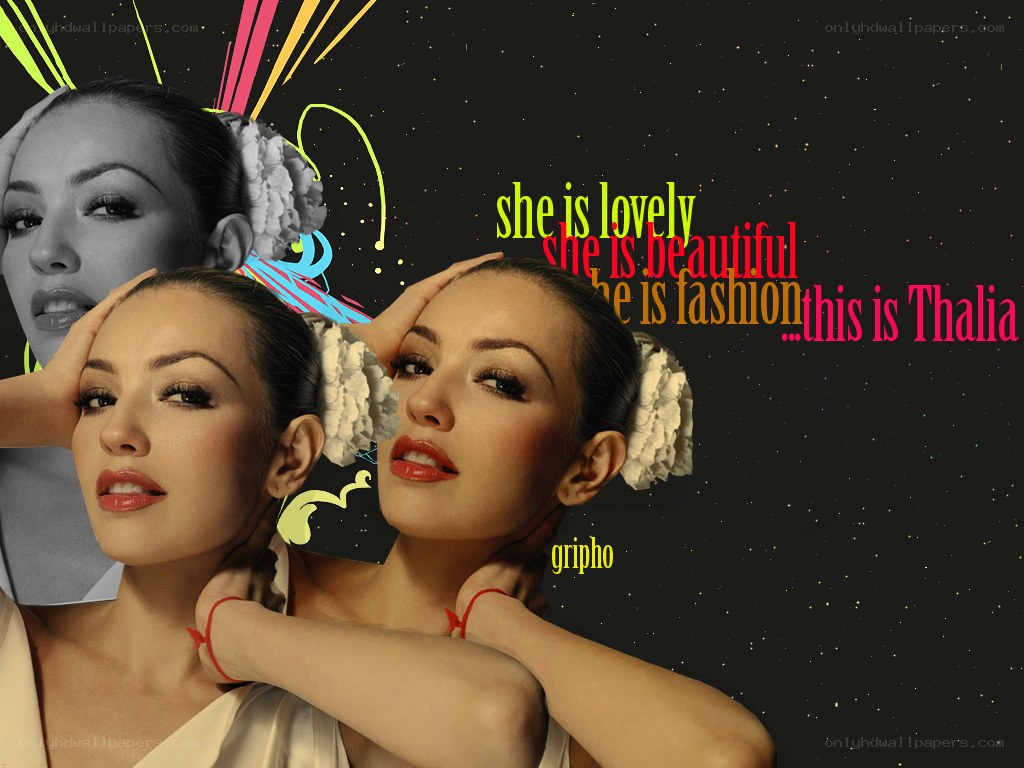 Thalia promotional collage