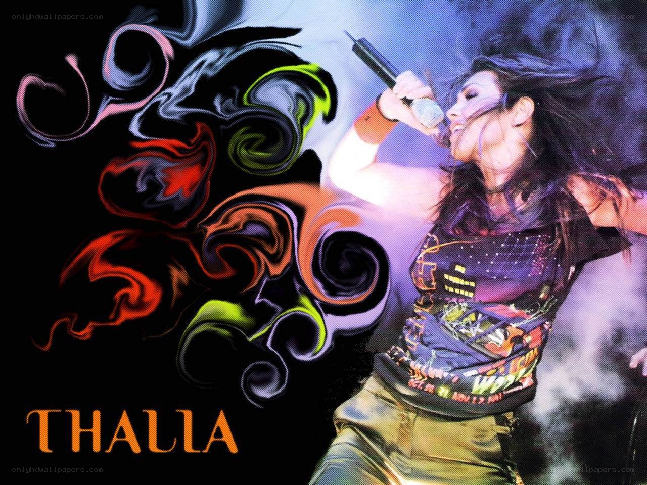 Thalla performing on stage