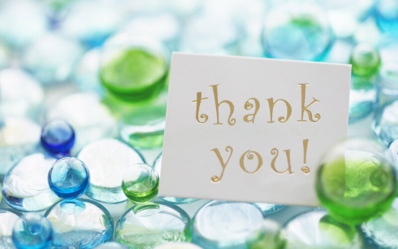 Thank You Card — Green