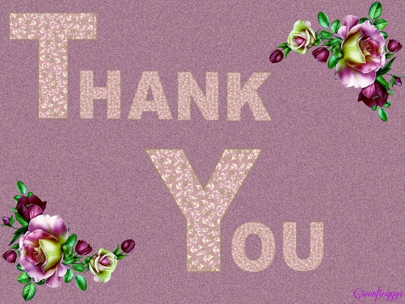 Thank You Card — Purple