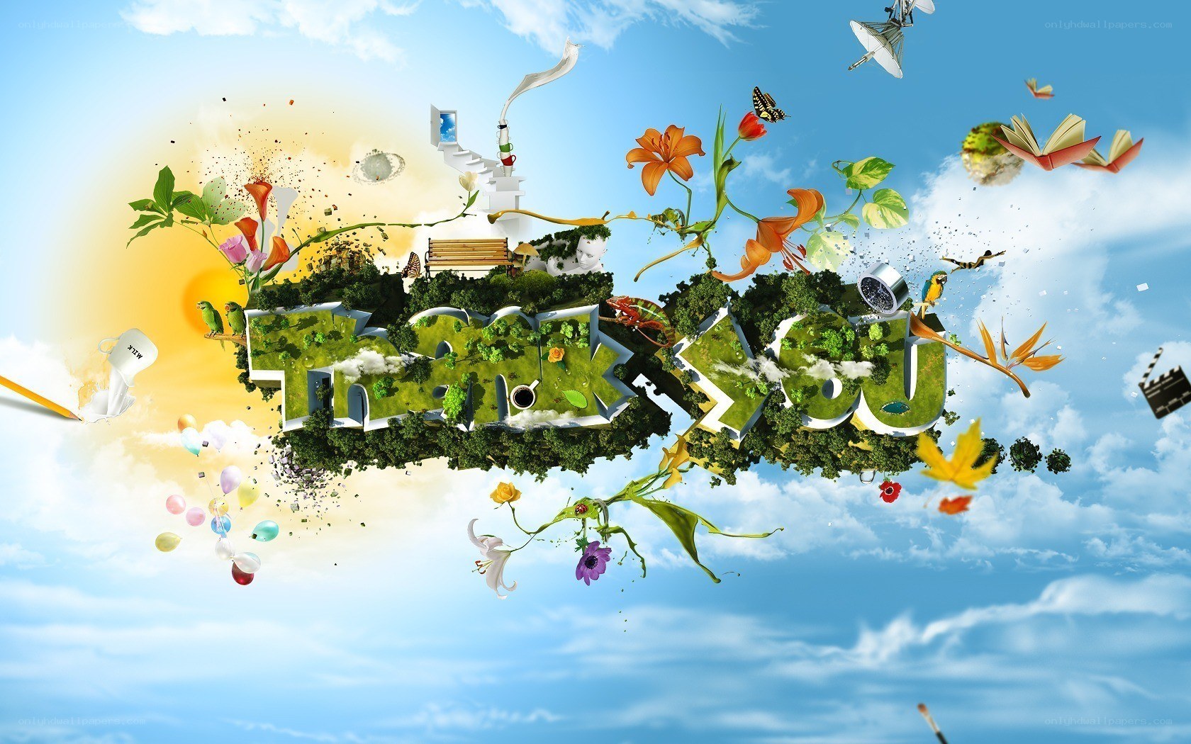 thank you nature collage