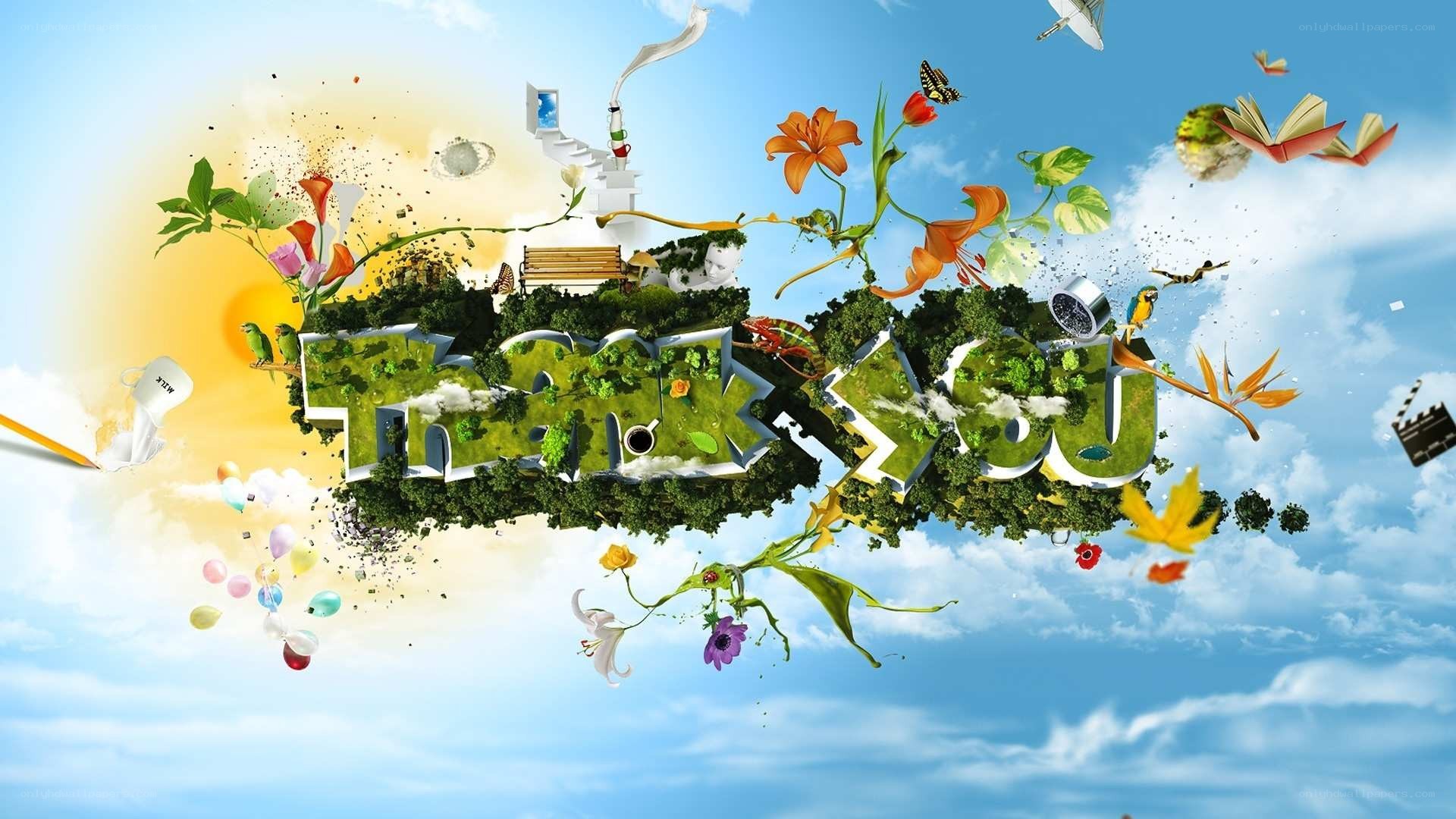 thank you nature collage