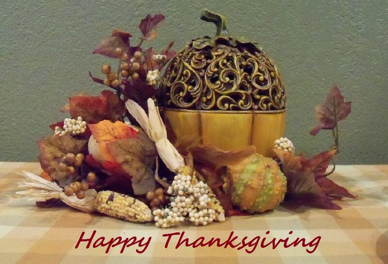 Thanksgiving Centerpiece — Brown