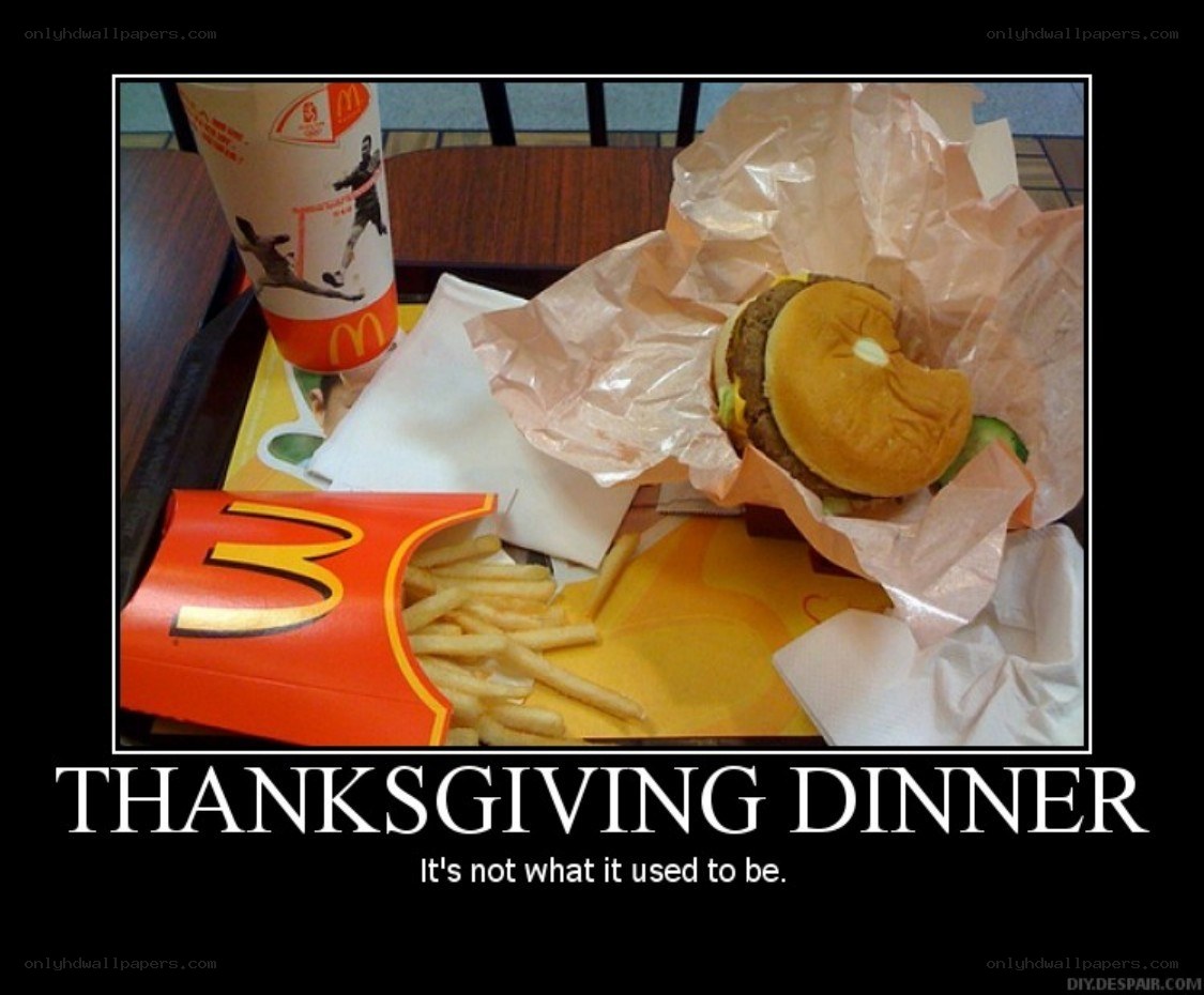 Thanksgiving dinner at McDonald's