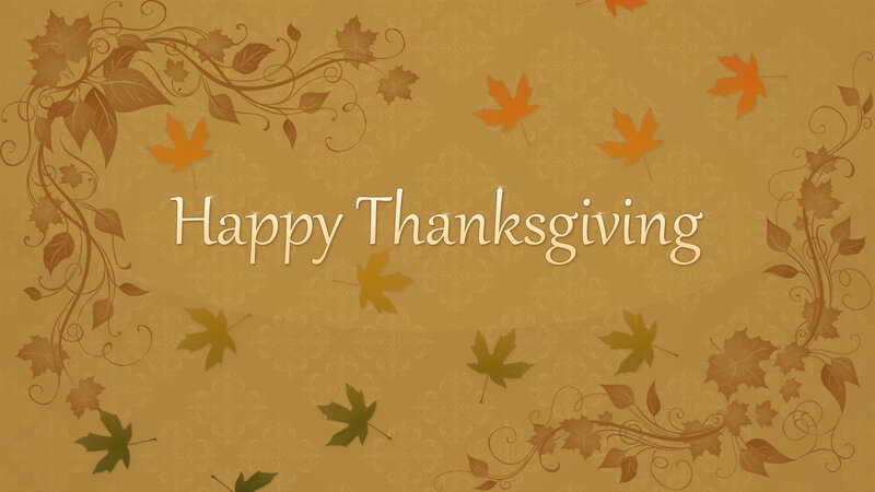 Thanksgiving Greeting Card — Brown, Festive