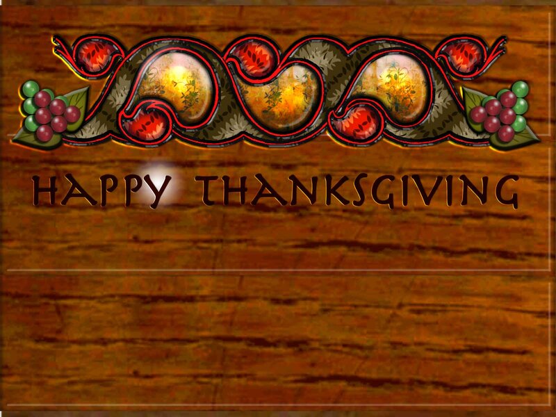 Thanksgiving Greeting Card — Brown