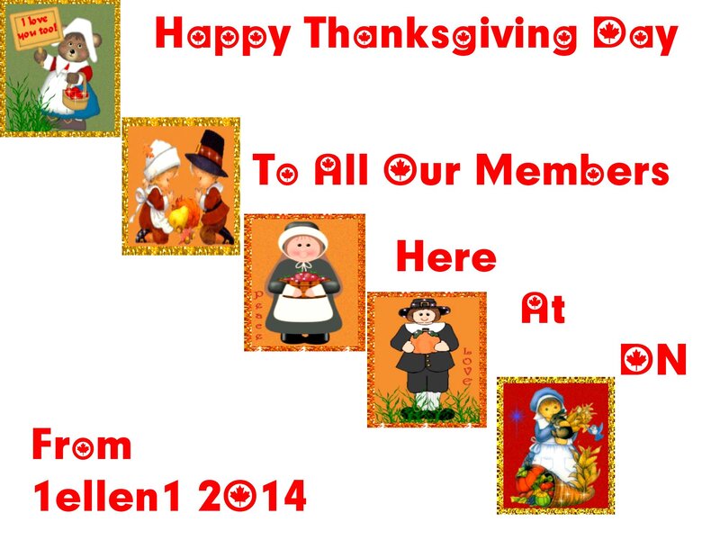 Thanksgiving Greeting Card — Red