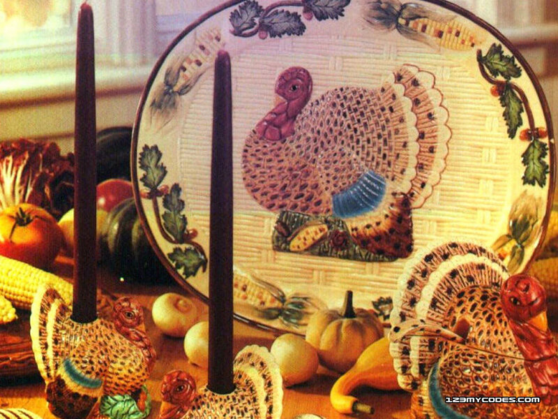 Thanksgiving table setting