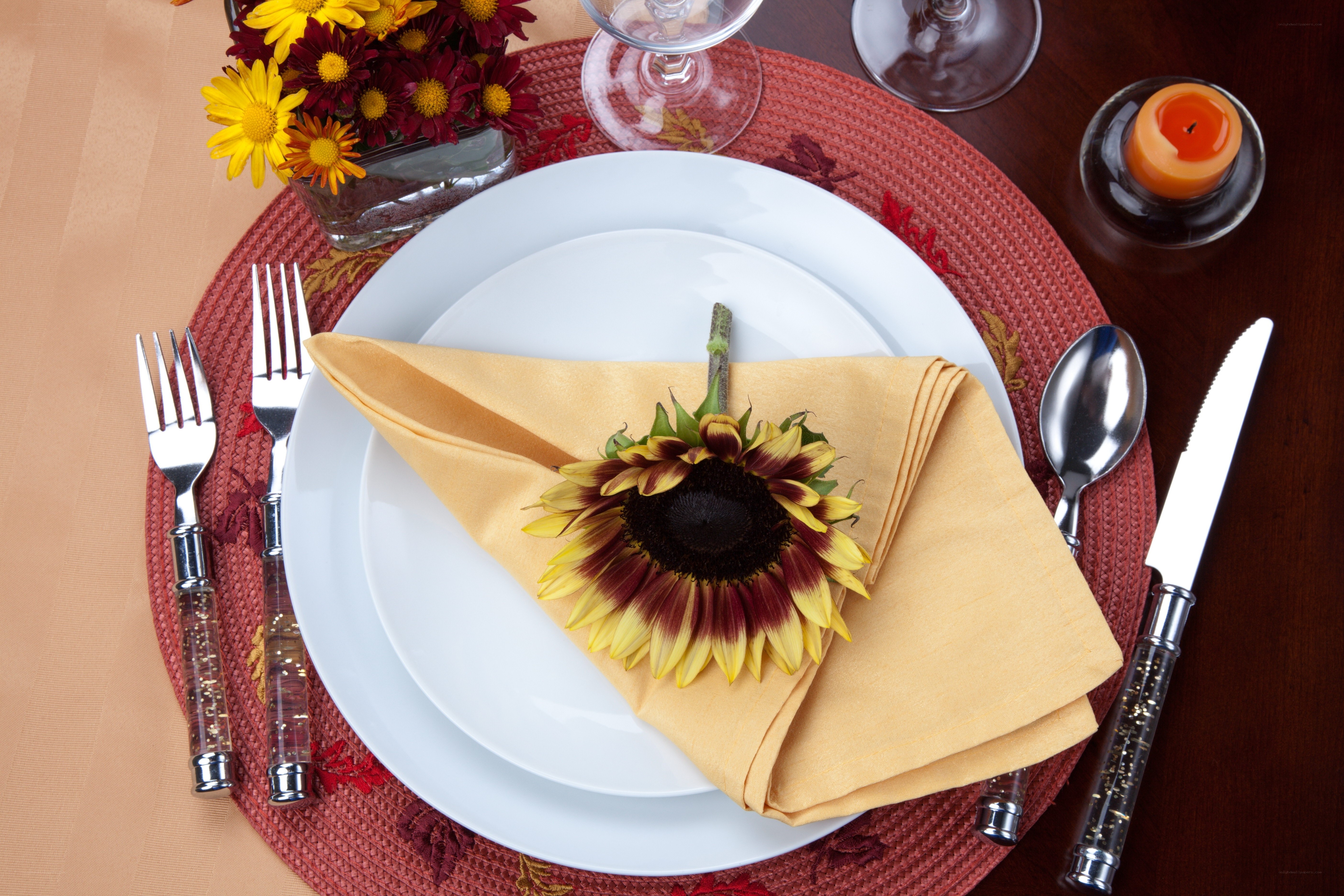 Thanksgiving table setting