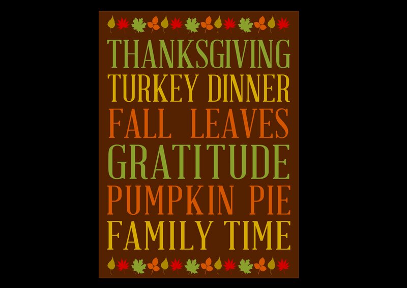 Thanksgiving Text Art