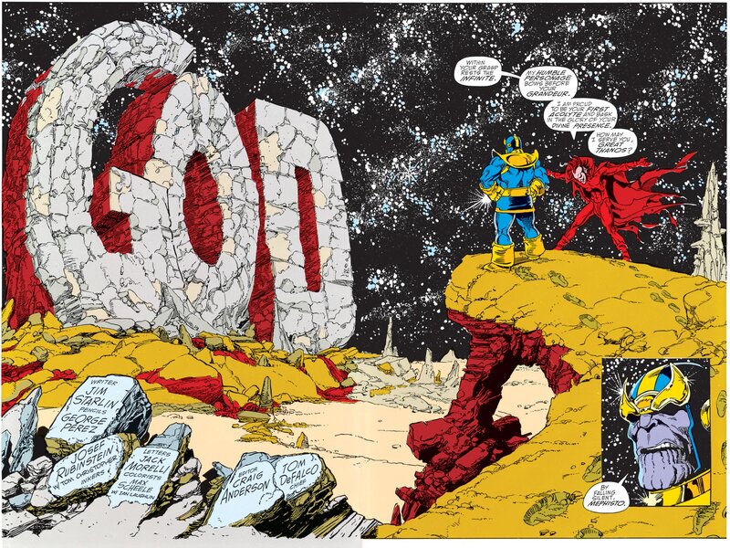 Thanos and Mephisto