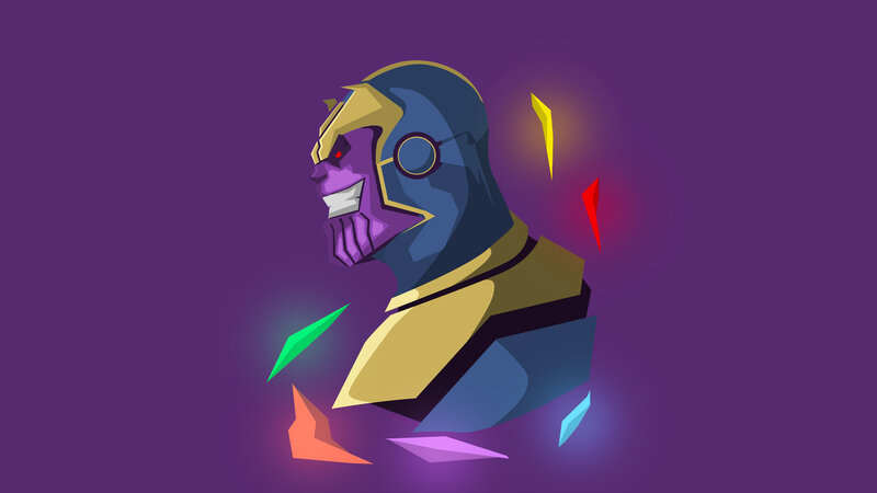 Thanos Bust — Purple