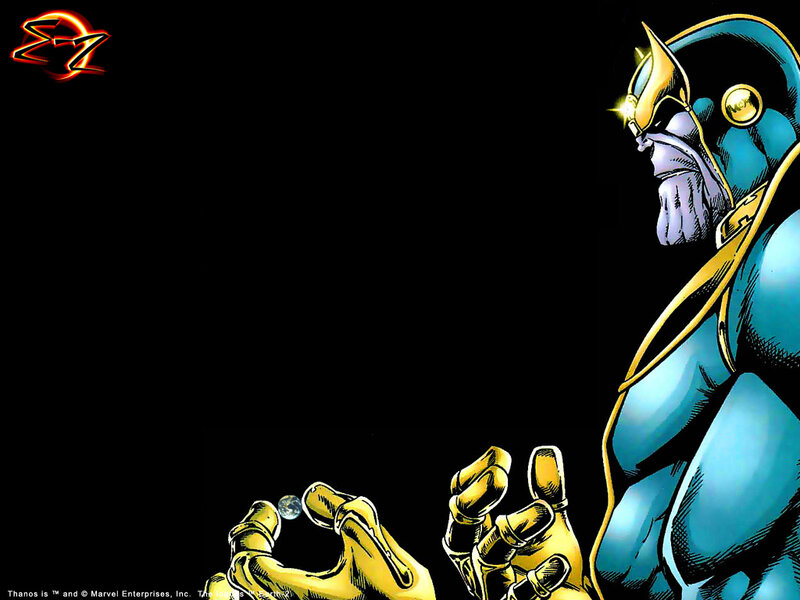 Thanos holding a gem