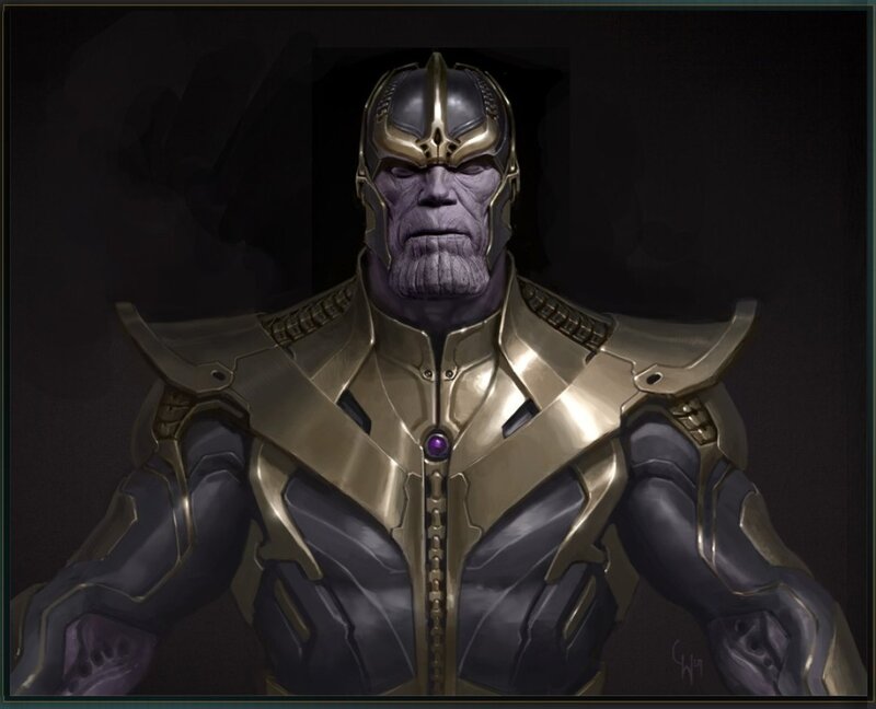 Thanos in Golden Armor