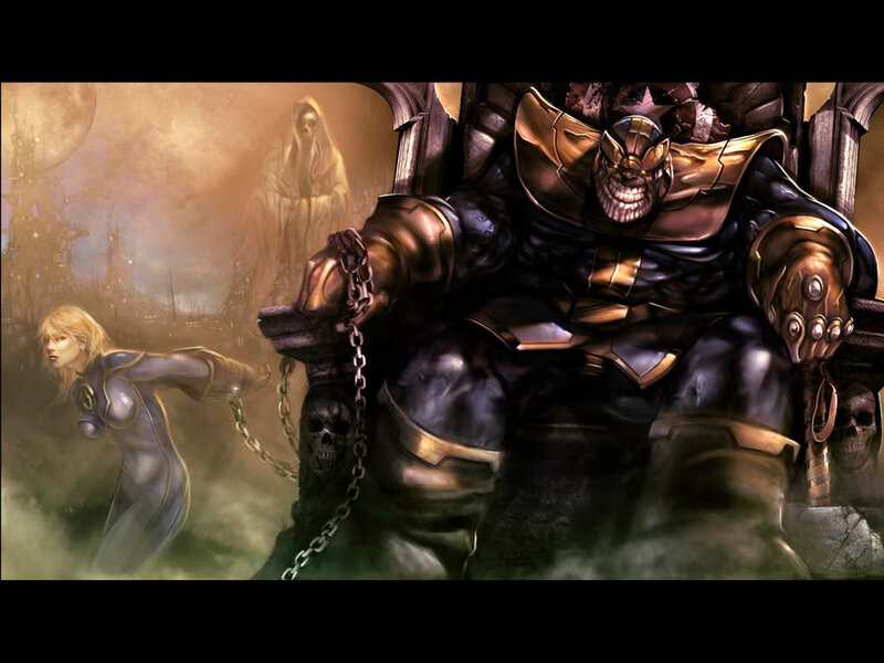 Thanos on a Throne — Black
