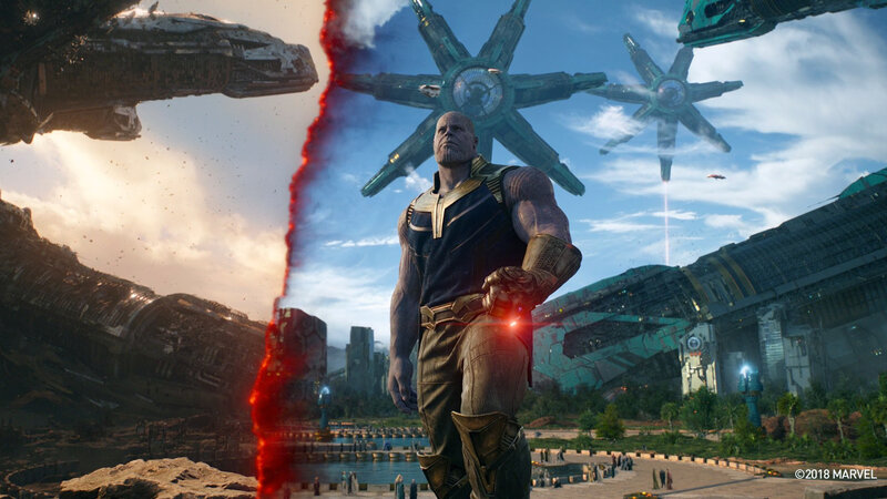 Thanos Standing on a Planet