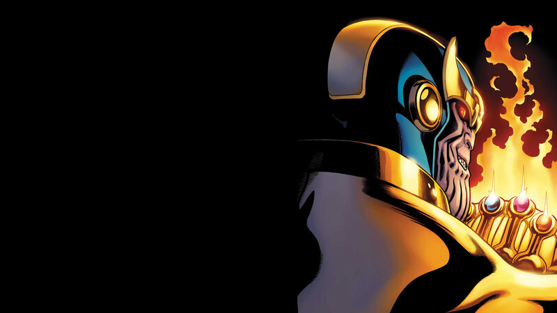 Thanos with Infinity Gauntlet — Black, Dramatic